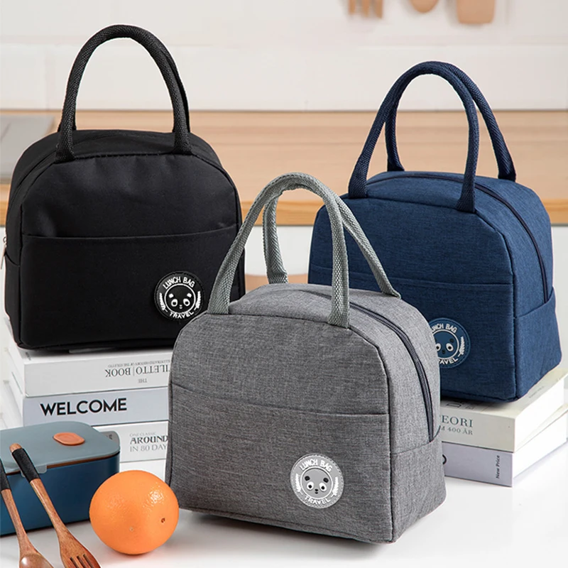 Borsa Termica per Pranzo, Contenitore Isolante per Bento, Borsa per Riso in Alluminio, Borsa Termica per Pasti, Borsa Frigo per Studenti, Borsa Termica Portatile