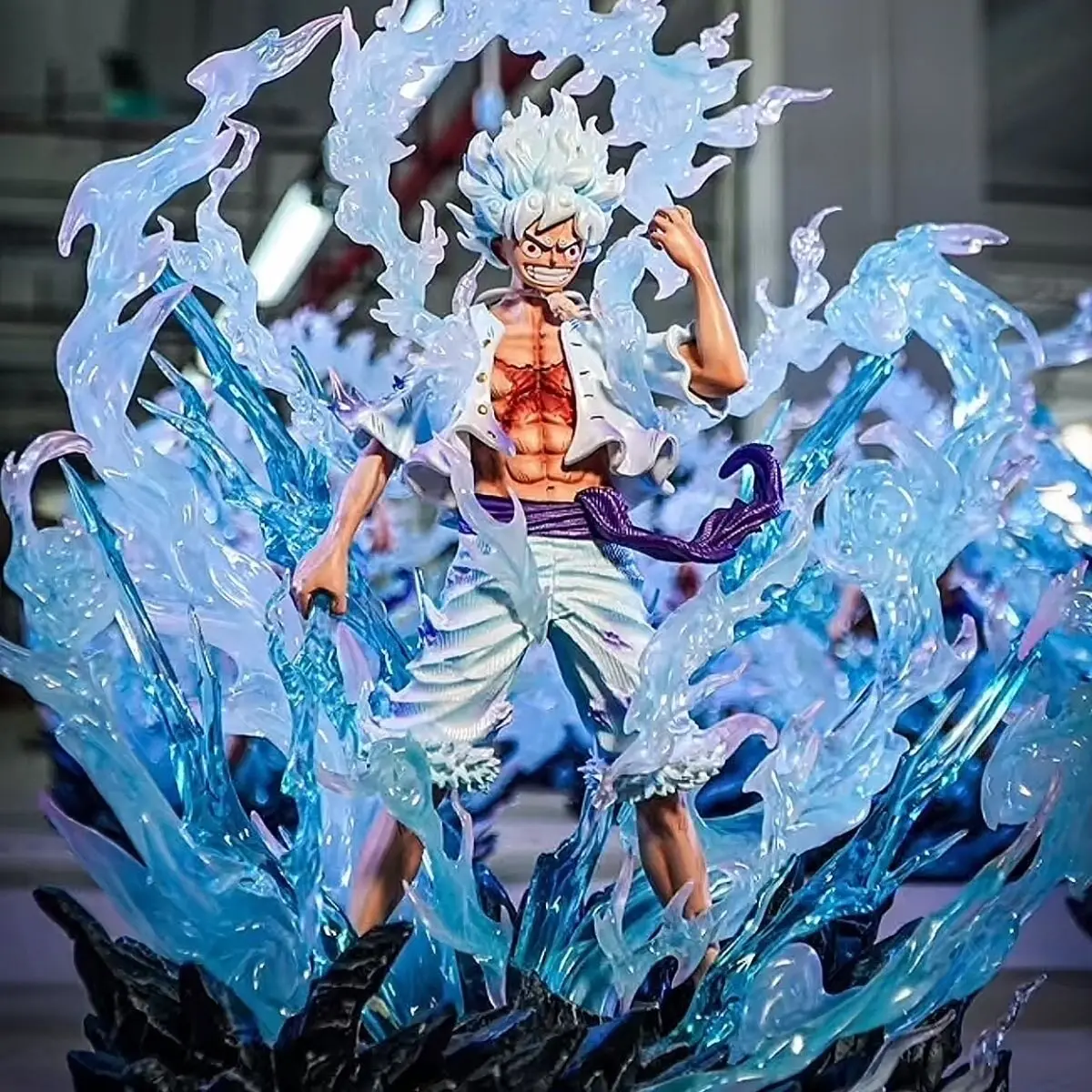 JT One Piece Monkey D. Luffy Gear 5 Nika Form Anime-Figur, Sammlerstatue, Geschenk für Anime-Fans und Sammler Image