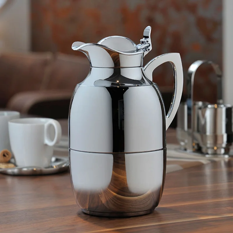 Schwarzer, diamantverchromter, europäischer Wärmedämmtopf, Kaffeekanne 1,0 Liter Image