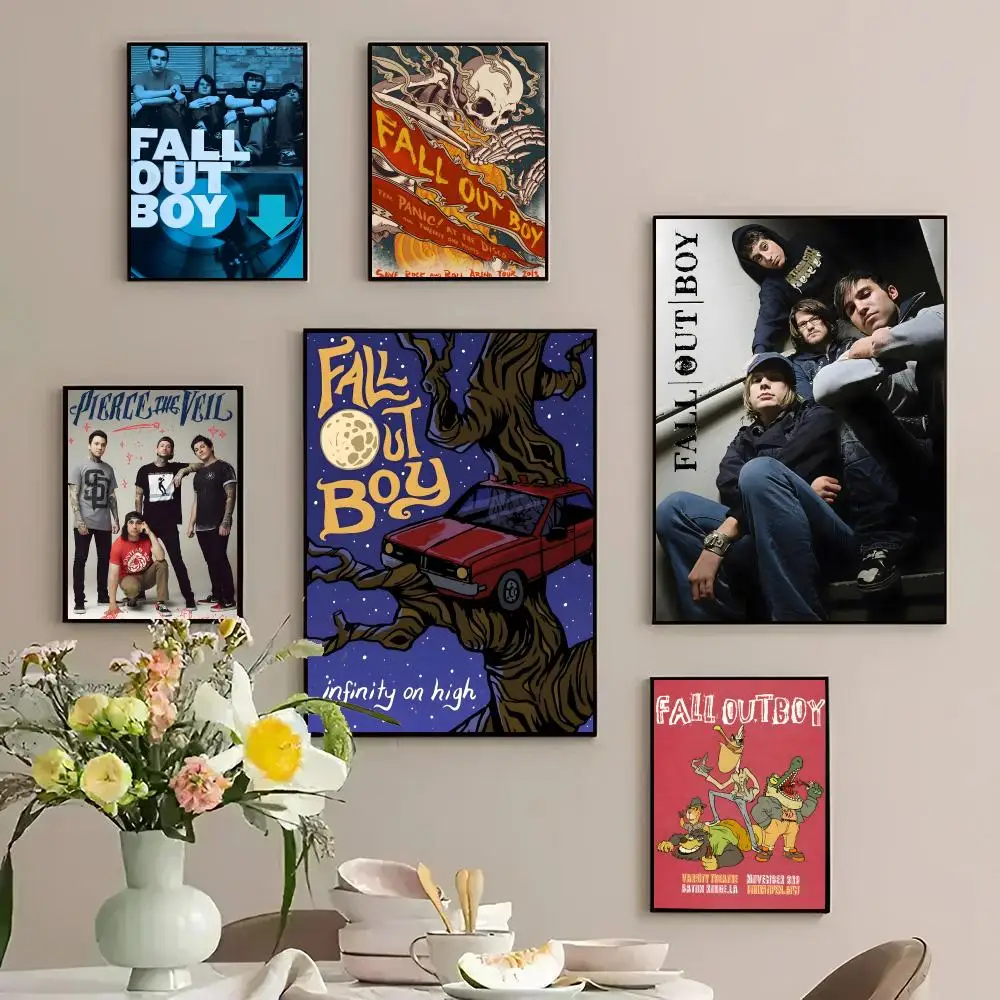 Punk F-Fall Out BoyS Poster, individuelles PP-Poster, verdickter Wandaufkleber für Heimdekoration Image