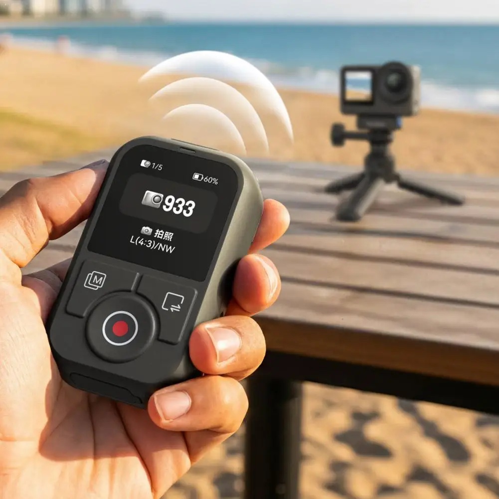 Mini kabellose Bluetooth-Fernbedienung für DJI OSMO Action 6/5pro/4/OSMO 360 Action 6 Action-Kamera-Zubehör, 60 m Entfernung Image