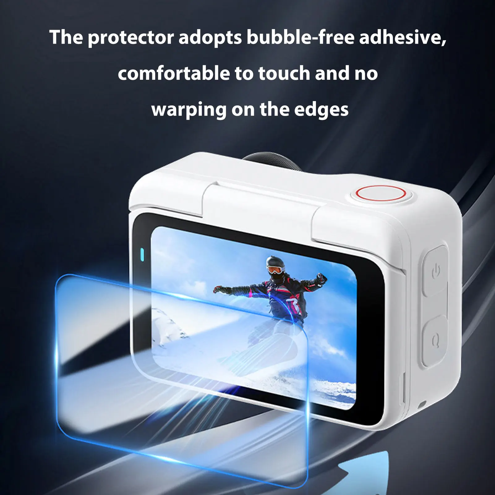 2 Stück 9H Anti-Scratch-Schutzfolie Kamera Anti-Fingerabdruck-Displayschutzfolie für Insta 360 Go Ultra gehärtete Glasfolie Image