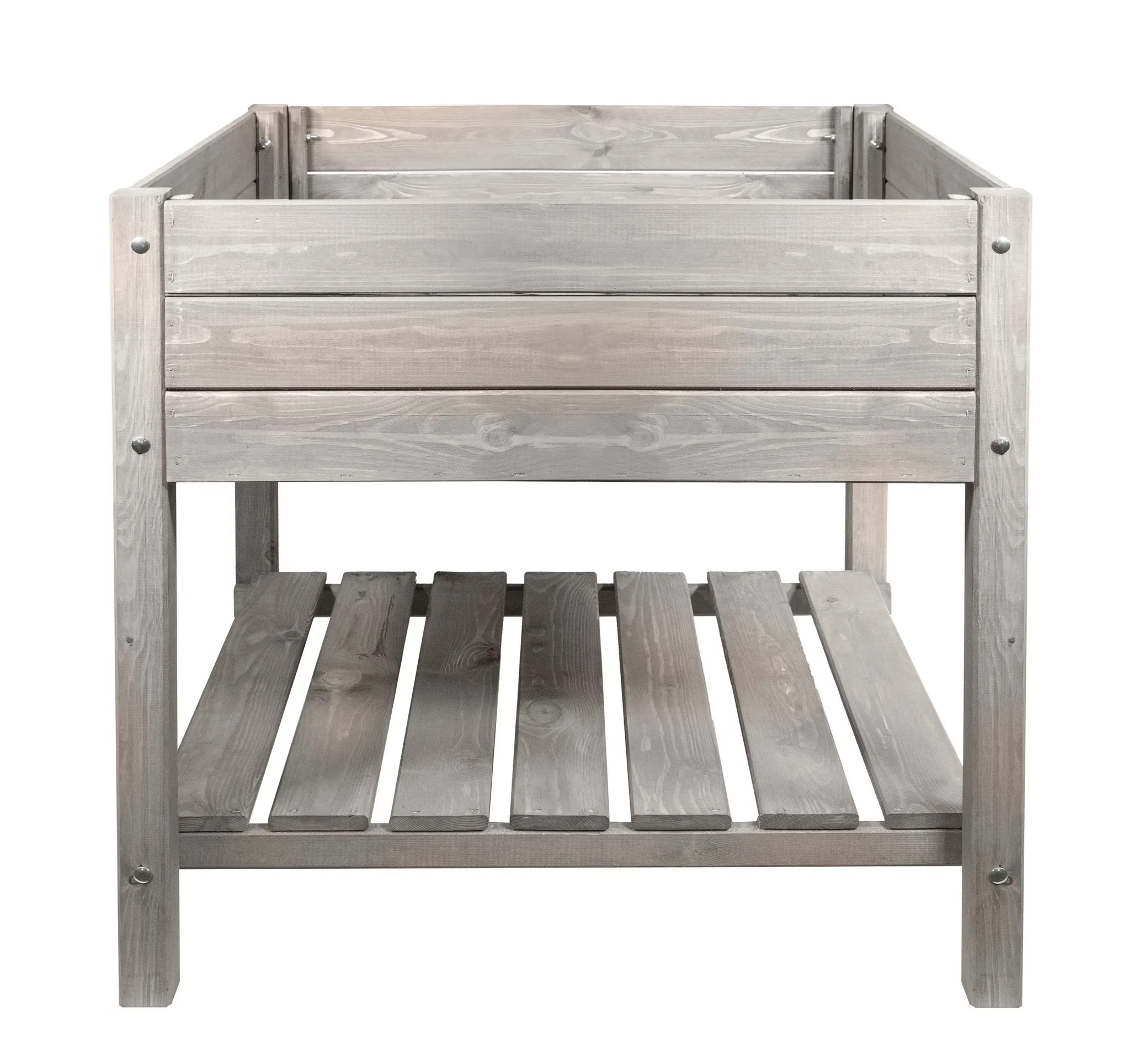 mgc24 Hochbeet Massiv XL 79x79x78cm Kiefernholz anthrazit Image