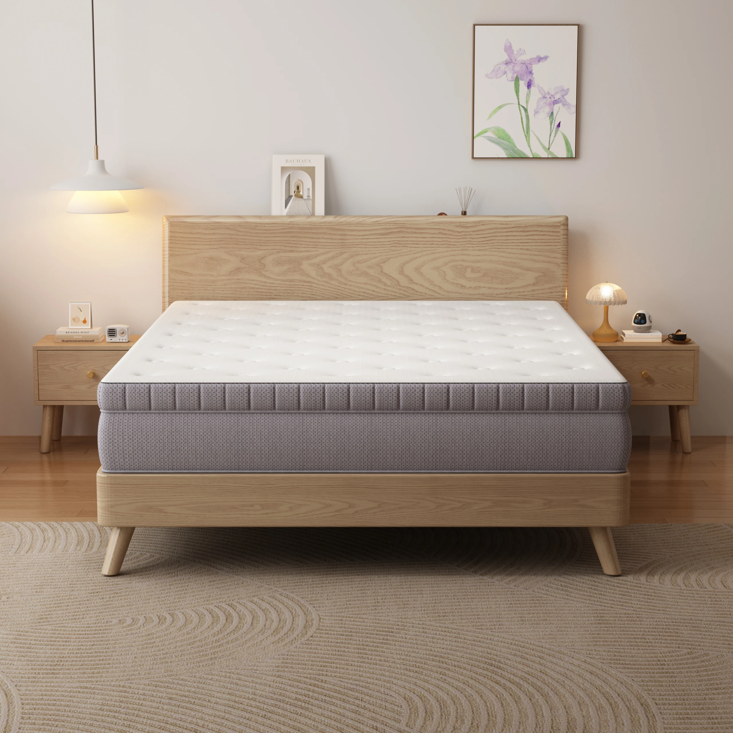 Matratze 160x200 H3 Höhe 25cm mit Komfortschaum, 7-Zonen-Taschenfederkernmatratze ergonomisch, Federkernmatratze OEKO-TEX zertifiziert