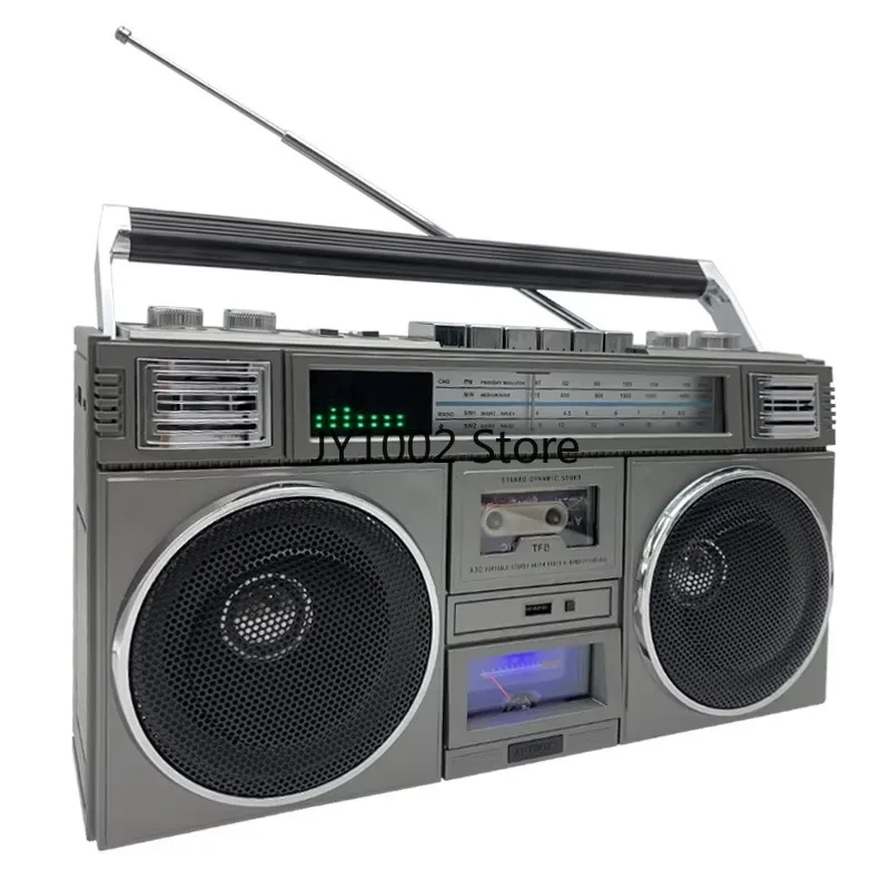 Premium-Qualität Lautsprecher FM USB TF-Karte Retro-Stil Klassisches Vintage-Radio Image