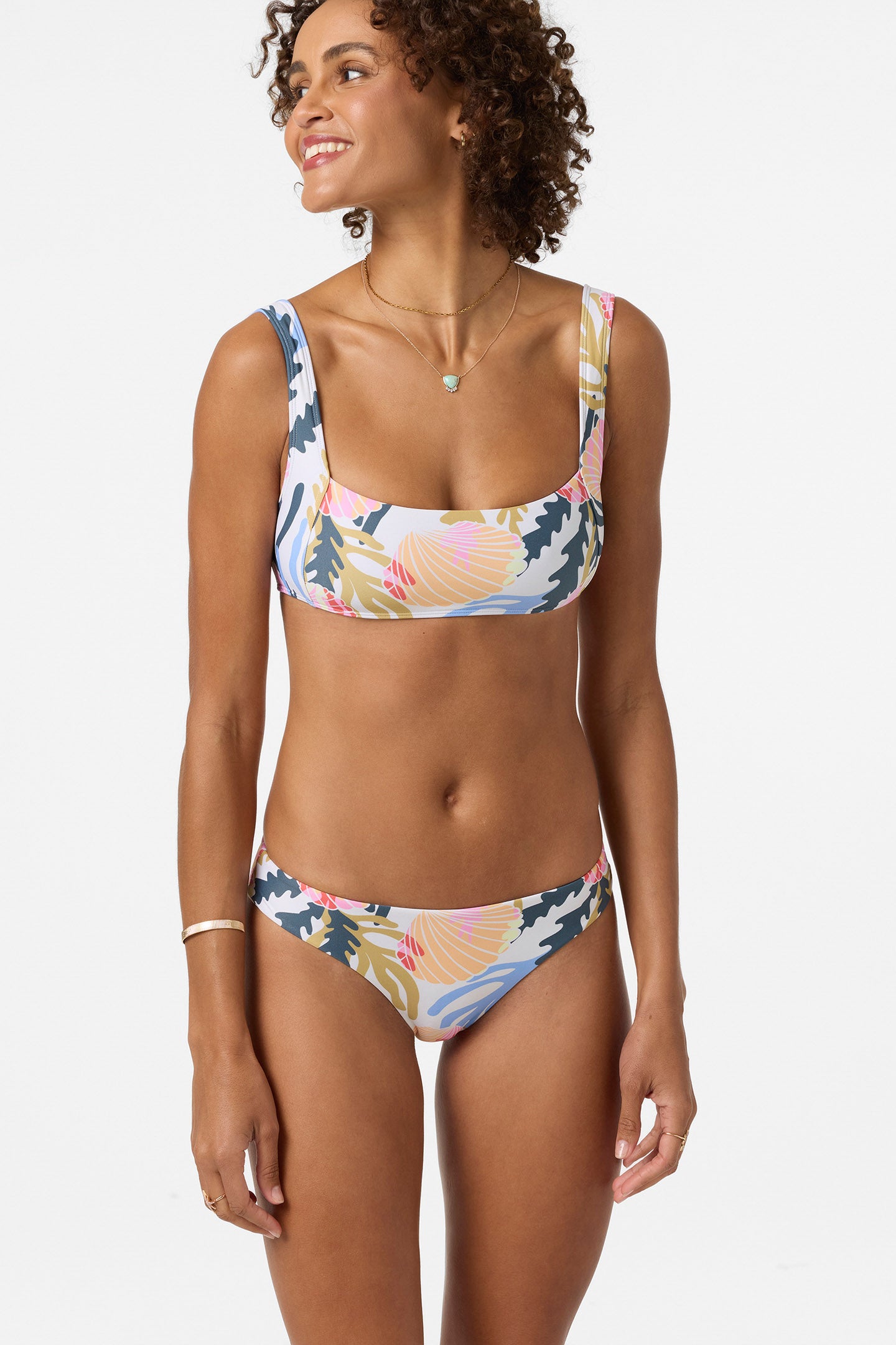 O'Neill Women's Cora Geo Westwater Tank Bikini Top, Size Small, Elastane/Polyamide, Best Women's Swimwear, Best Women's Swimwear