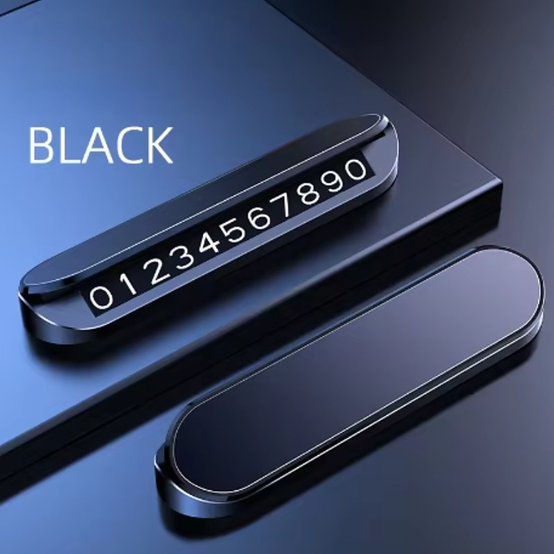 Simple Car Temporary Parking Card Phone Number Car Phone Holder Luminous Telephone Number Plate Car Park Car-styling Accessories Car Accessories Mini Portable