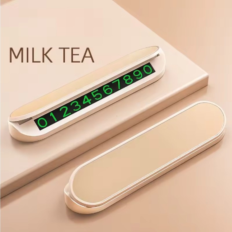 Simple Car Temporary Parking Card Phone Number Car Phone Holder Luminous Telephone Number Plate Car Park Car-styling Accessories Car Accessories Mini Portable