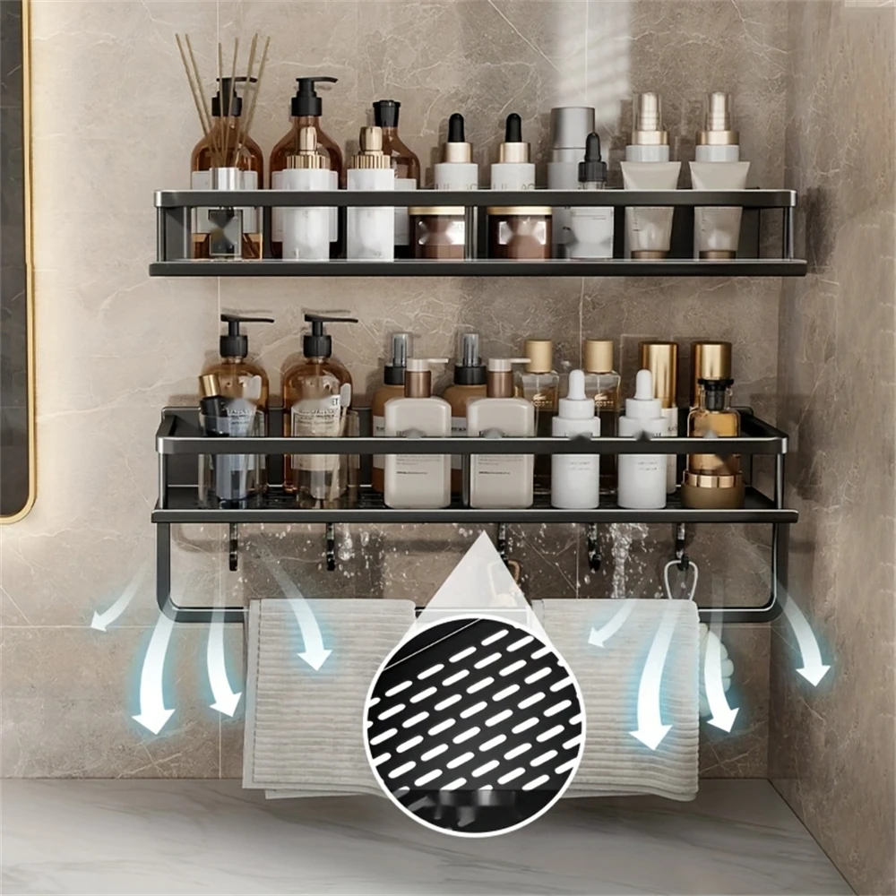 Support de rangement pour salle de bain, 1 pièce, gain de place dans la salle de bain et la cuisine, adapté aux supports de rangement dans la salle de bain ou la cuisine