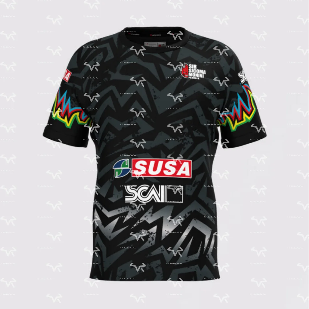 Maillot de volley domicile Perugia Sir Safety 25-26, Kit d'entraînement, Short homme, T-shirt homme, Vêtements enfant, T-shirt femme, Sports d'été