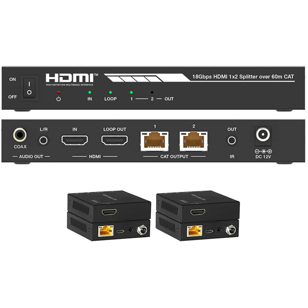 DVDO 4K 1 x 2 HDMI Splitter with Category Outputs DVDO-SPLITTER-12-CAT