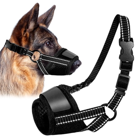 Adjustable Dog Muzzle Anti Biting Barking Chewing Soft Mesh Dog Muzzle Breathable Dog Muzzle Suit for Small Medium Large Dog Dog Muzzle That Allow Dogs Drinking (Blue Small)