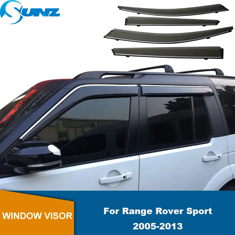 Deflettori finestrini laterali per Range Rover Sport 2005 2006 2007 2008 2009 2010 2011 2012 2013 visiera porta sfumature parasole protezione antipioggia