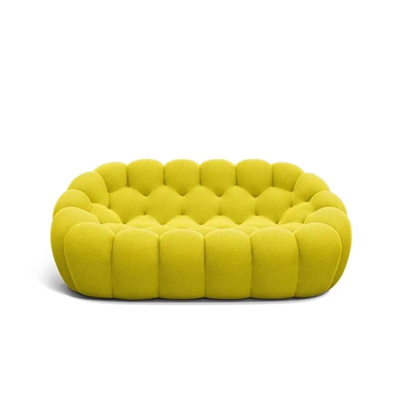 Großhandel Wohnzimmermöbel Bubble-Sofa Rosa Weiß 1-2-3-4-Sitzer Sofagarnitur Couch Puff-Sofa Luxus für Wohnzimmer & Lounge Image