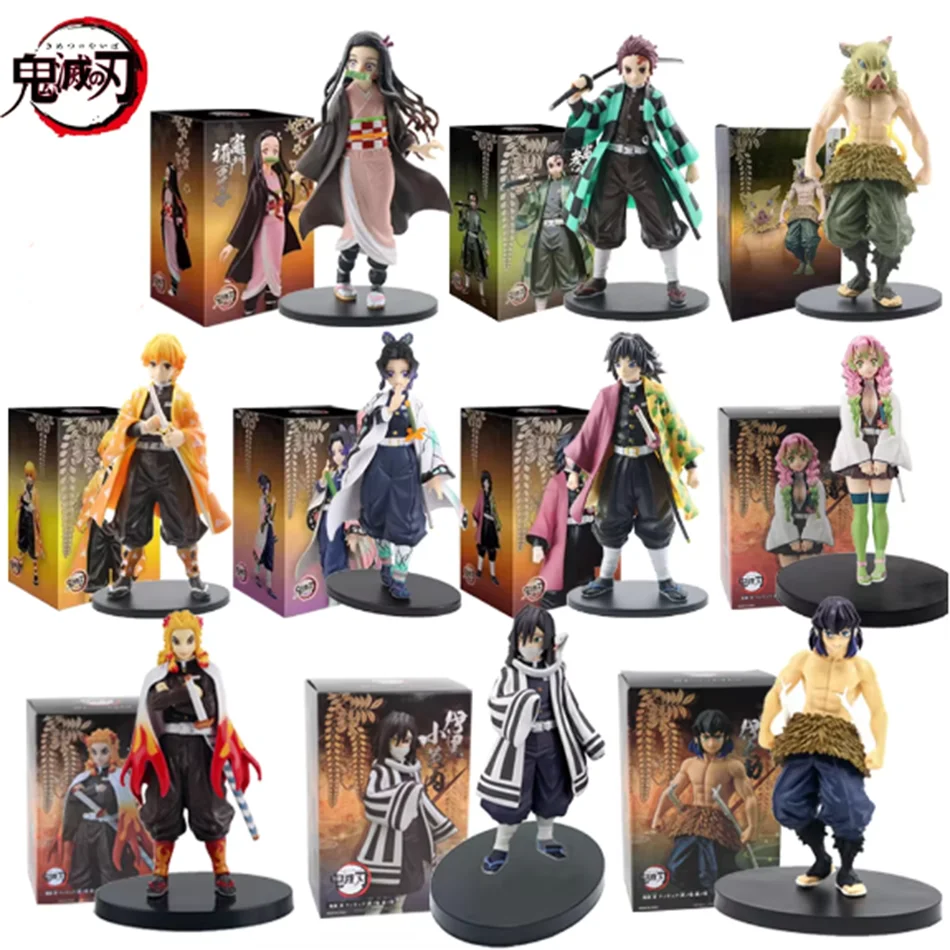 Neue Anime-Figur Demon Slayer Figuren No Yaiba Puppe Figurine Krieger Actionfigur Modell Spielzeug Image