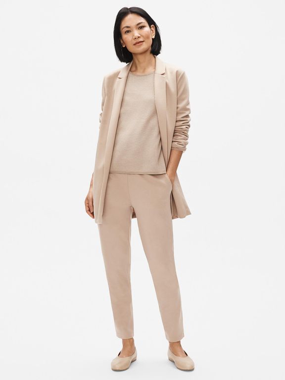 Flex Ponte Slouchy Pant - Natural - Eileen Fisher Pants