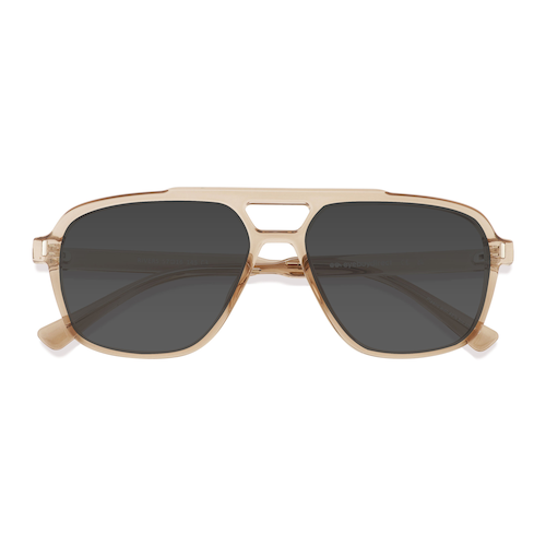 Unisex s aviator Gray Alternative Materials,Bio-based Nylon Prescription sunglasses - Eyebuydirect s Rivers