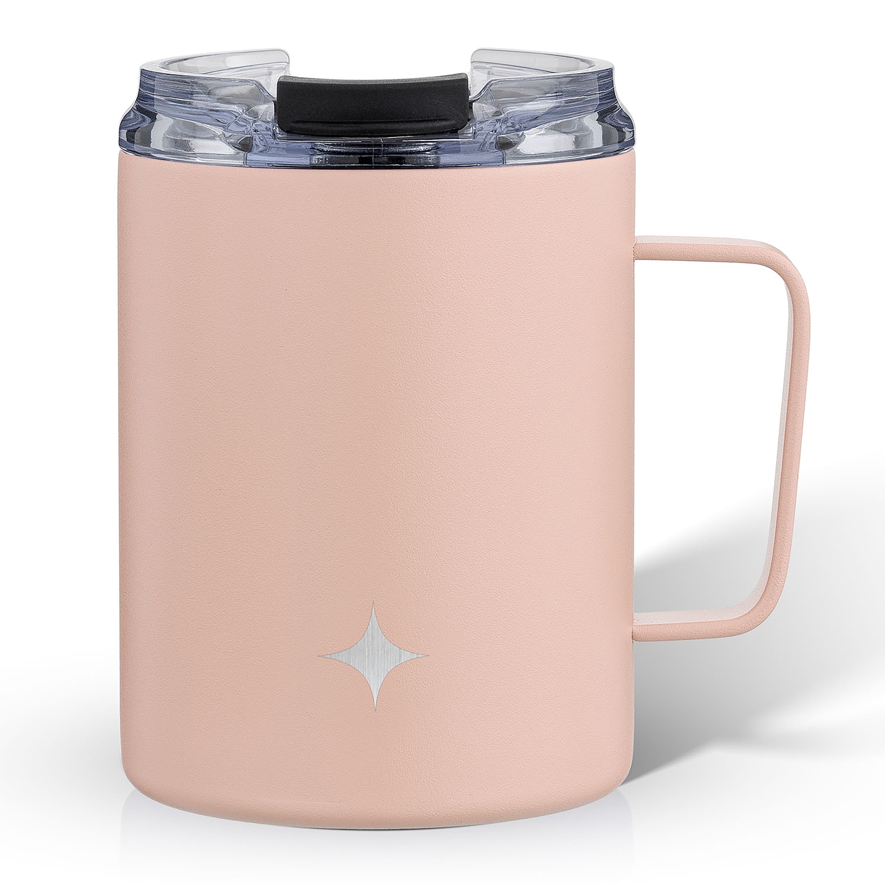 JoyJolt Vacuum Insulated Stainless Steel Tumbler Mug with Lid & Handle - 12 oz - 12 oz