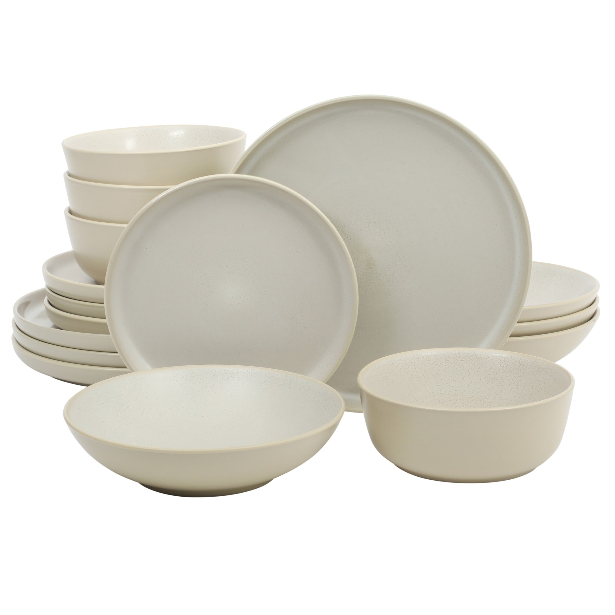 Gibson Elite Tribeca Loft 16-Piece Dinnerware Set - Modern Rustic Tableware for 4, Dishwasher & Microwave Safe