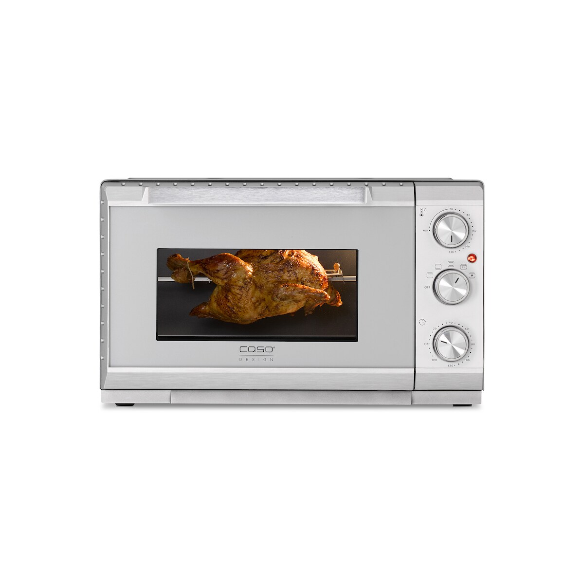 Caso Design CASO TO 20 SilverStyle - Design Backofen mit rotierendem Drehspieß Image