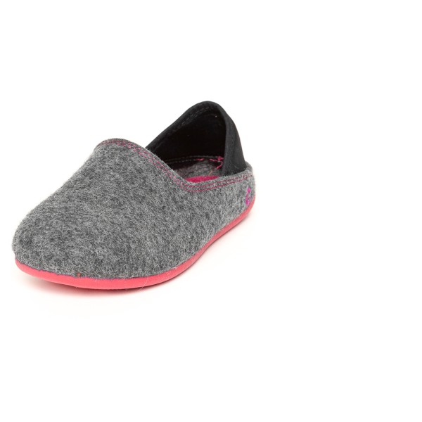 Gottstein - Kid's Wool Slip-On - Hausschuhe 35 | EU 35 grau/ raspberry