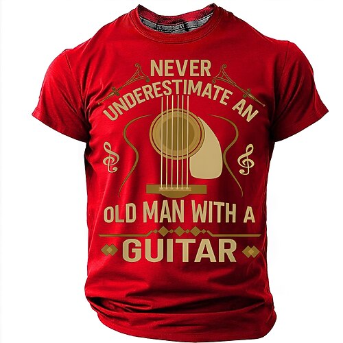 Herren Lustiger Slang T Shirt Kurzarm T-Shirt 3D-Druck Rundhalsausschnitt Hemd Mode Täglich Täglich Straße Blau Schwarz Rote Sommer Frühling Bekleidung S M L XL XXL XXXL