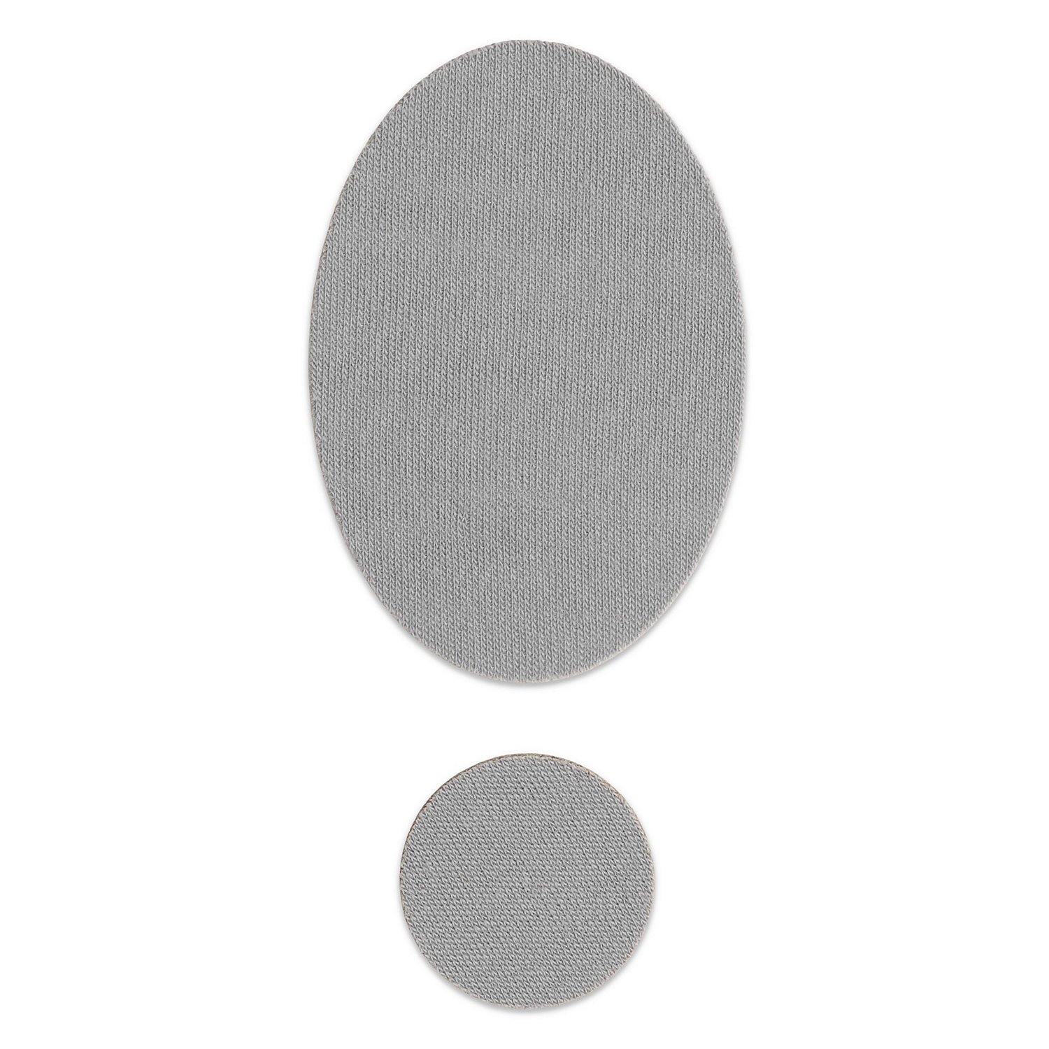 Prym Rub-on Patch MERINO, Farbe: hellgrau, Inhalt: 2 Stück.