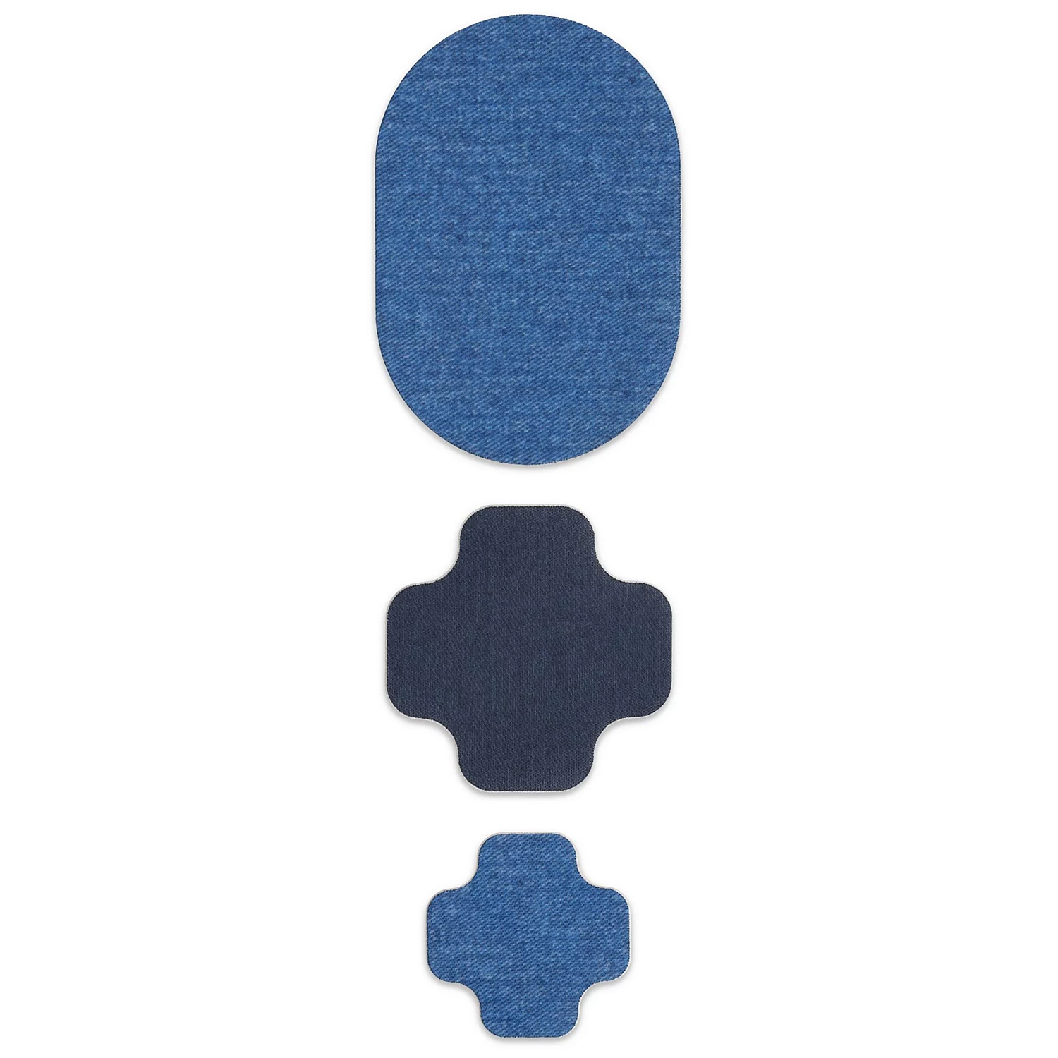 Prym Rub-on Patch STRETCHDESIGN, Farbe: Jeans, Inhalt: 3 Stück