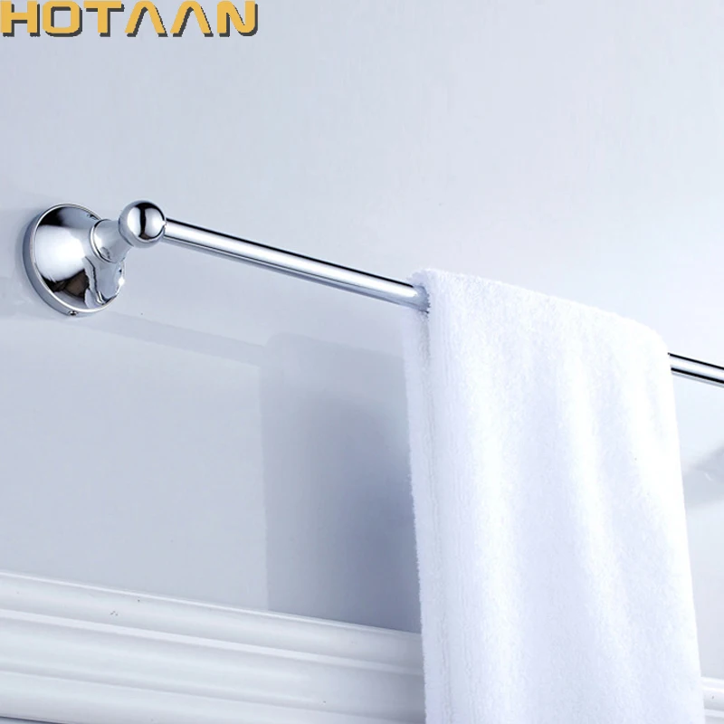 . Porte-serviettes en laiton massif avec finition chromée, porte-serviettes simple, accessoires de quincaillerie