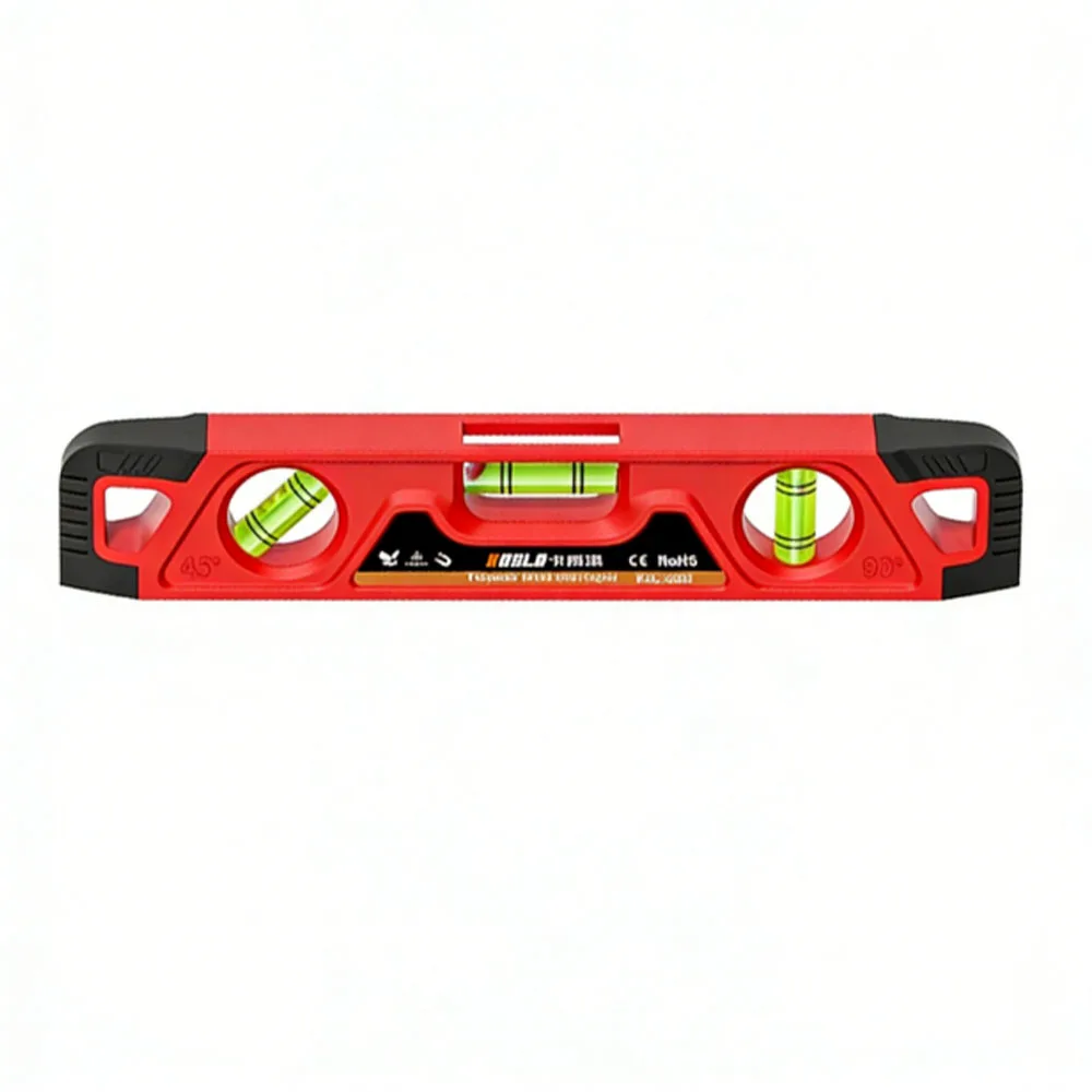 Livella a tre bolle da 230 mm, Livella a bolla ad alta precisione, Livella magnetica, Goniometro, Calibratore di livellamento