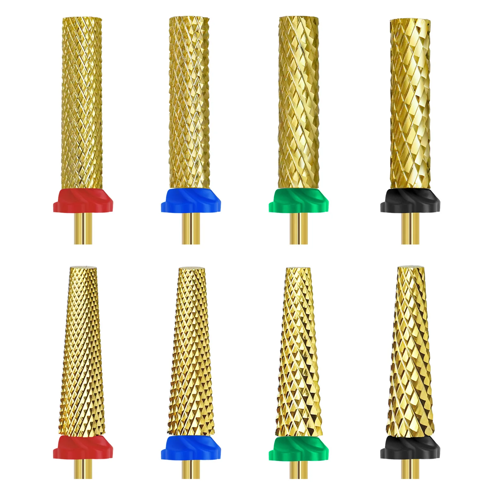 Super Lange Barrel Kegel Hartmetall Wolfram Stahl Nagel Bohrer Fräser Für Maniküre Scharfe Entfernung Nagel Gel Schleifen Kopf Image