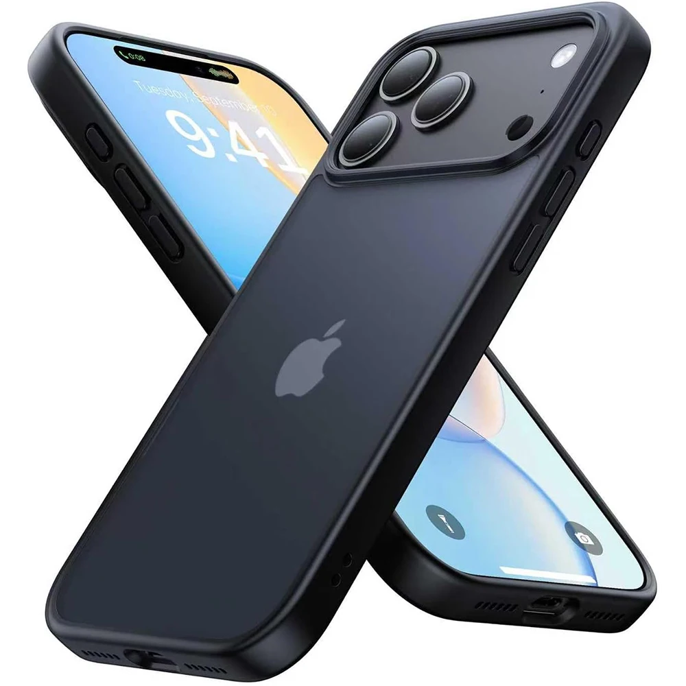Transparente, mattierte Hülle für iPhone 17 Pro Max, Air 17E, 16E, 16 Plus, 15, 14, 13, 12, 17Pro, 17Promax – Handyhülle & Zubehör Image