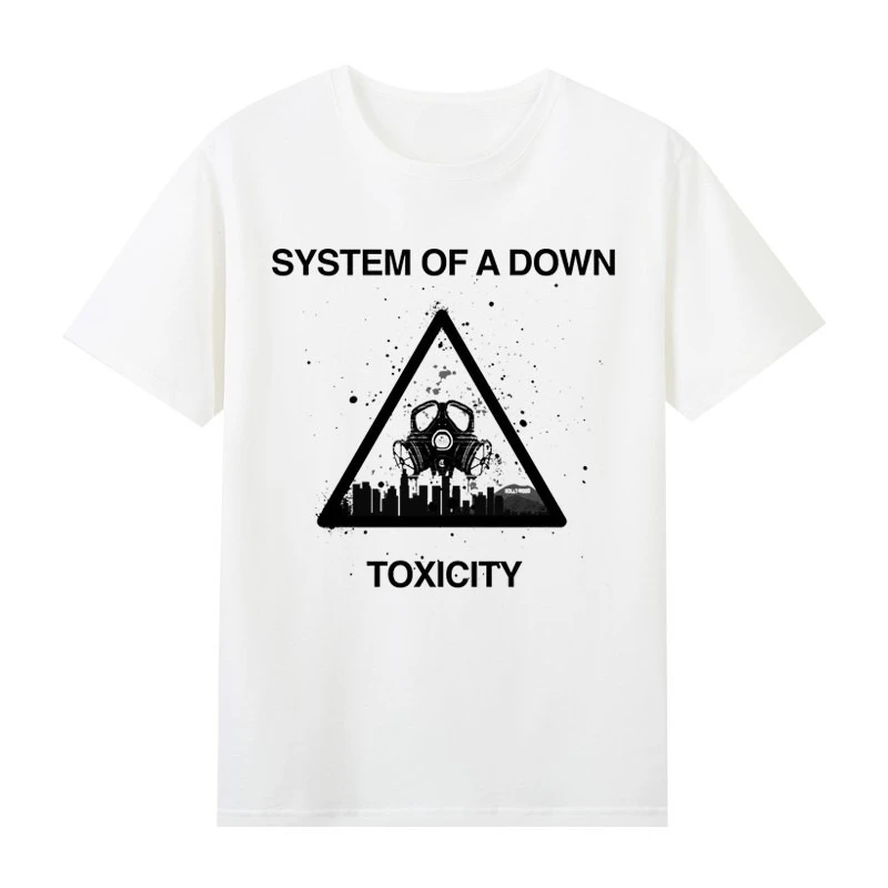 Sommer-Herrenbekleidung, Rock, reine Baumwolle, Rundhalsausschnitt, Kurzarm, Musik, Rockband, System of A Down, Collapse of The System Image