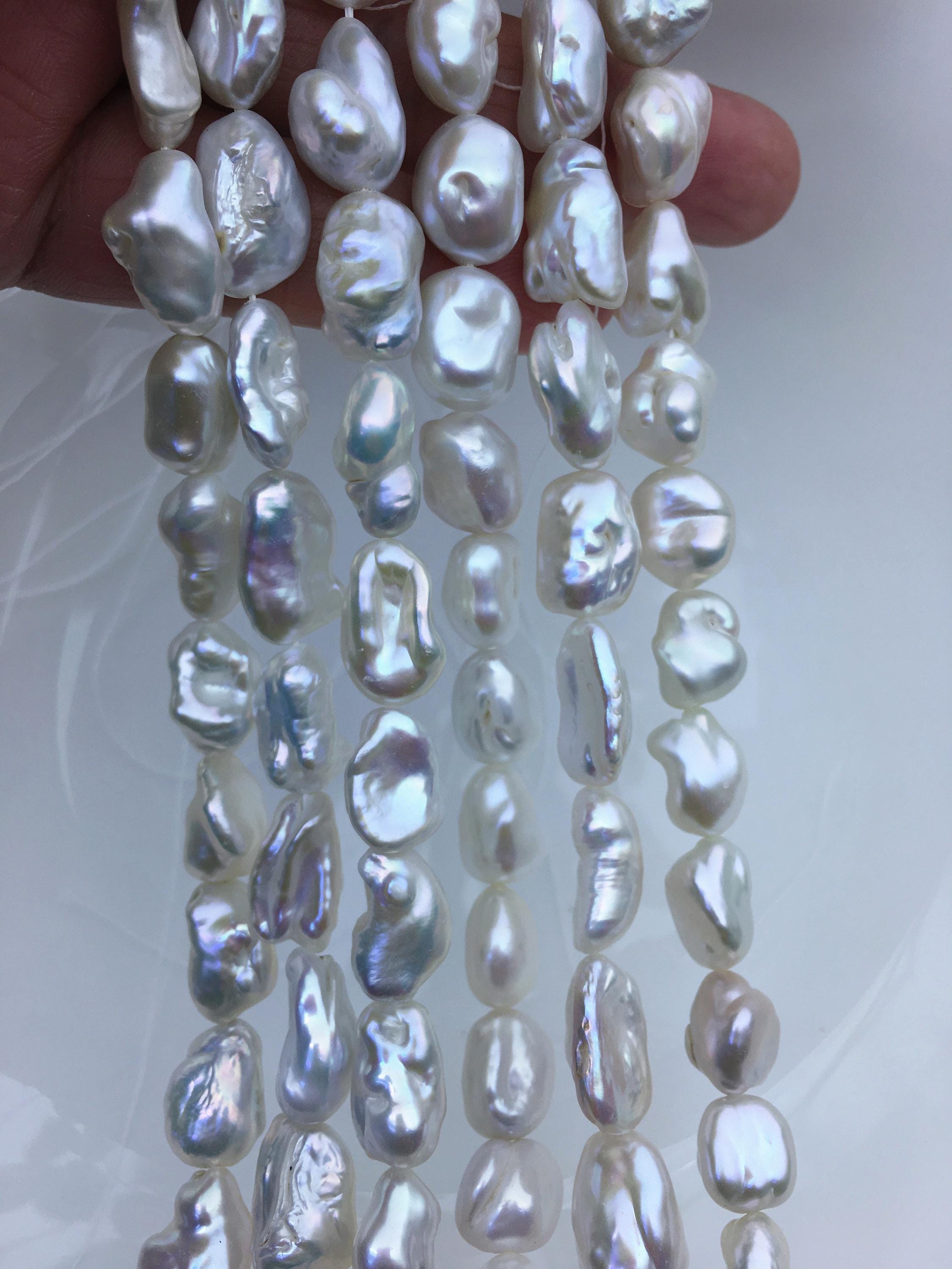 Perle d'acqua dolce keshi bianche lunghe AA+ 9-11 mm, perle d'acqua dolce sfuse fai da te, prezzo all'ingrosso, perle all'ingrosso dalla Cina, ZS-200-