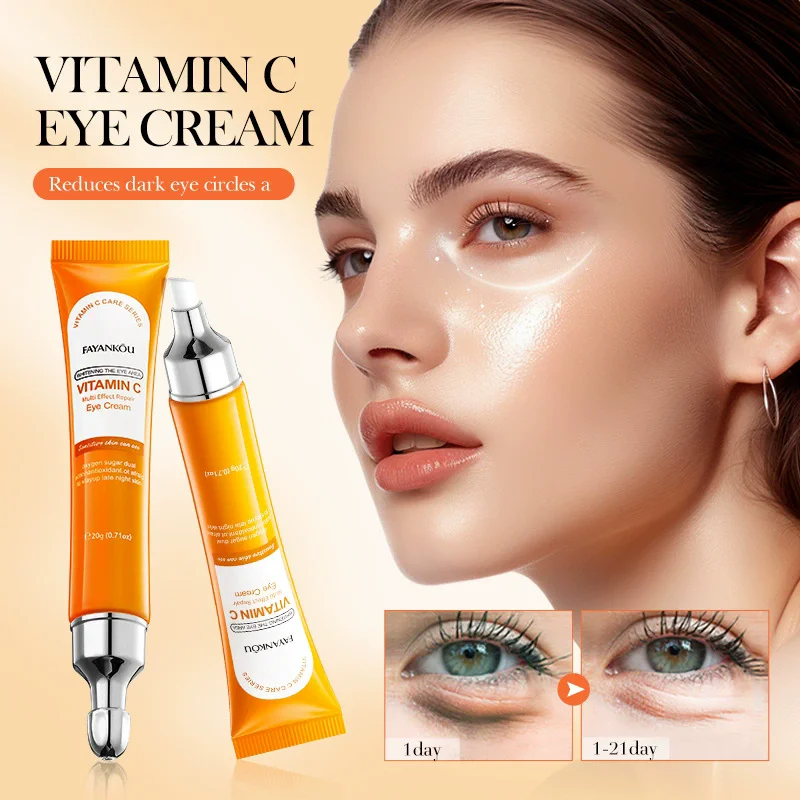 SADOER Vitamin C Augencreme Hautpflegeserie Feuchtigkeitsspendende Straffende Hydratisierende Verjüngende Augencreme Straffende Reinigungscreme Image