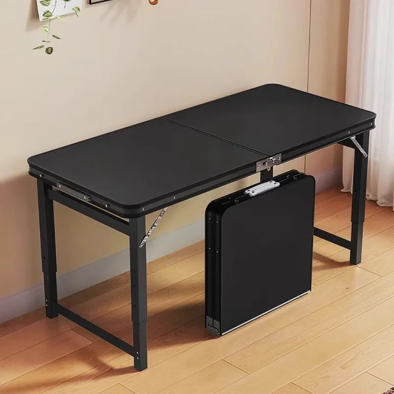 Klapptisch, faltbar, für den Außenbereich, tragbar, rechteckig, kleiner Tisch, Camping, Picknick, Nachtmarkt, Klapptisch und Stühle Image