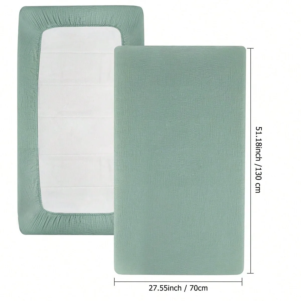 Baby-Spannbettlaken für Neugeborene, Weiche Baumwolle, Kinderbett-Laken, Matratzenschoner, Einfarbiger Matratzenbezug 2025 Image