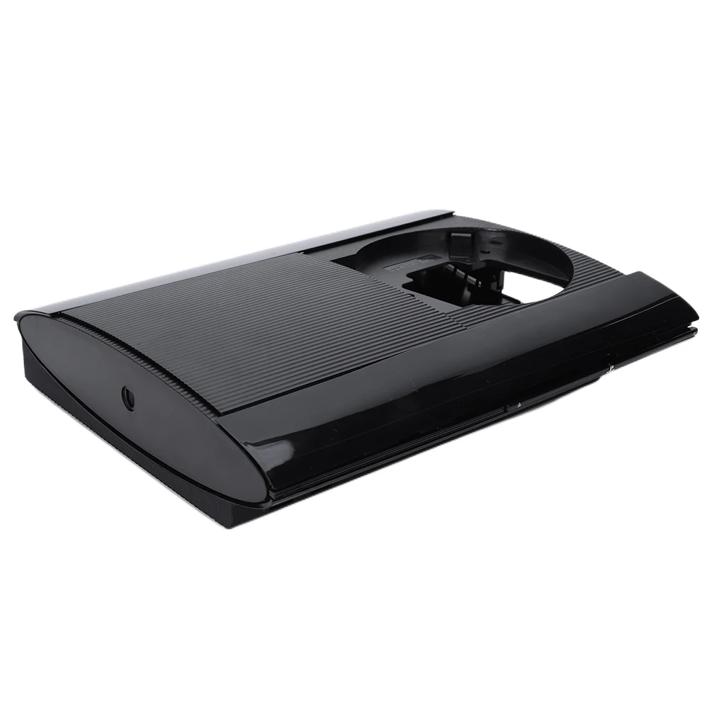 Komplettes Gehäuse für PS3 Super Slim 4K 4000 Spielkonsole Frontplatte Abdeckung Schwarze Farbe mit Schrauben Vollständiges Set für PS3