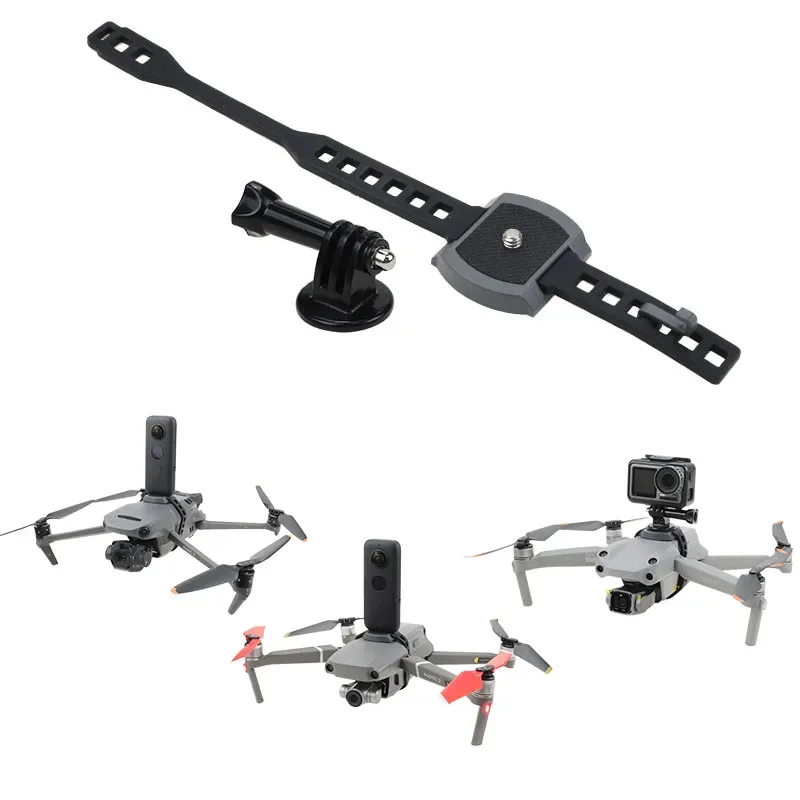 Für Gopro /insta360/osmo Action Mount Feste Strap Halterung für Dji Mavic 3/mavic 3pro / Air 2/air 2S/mavic 2 Pro Zoom Drone Image
