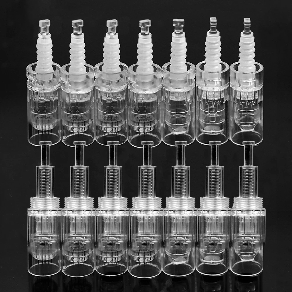 10/20/50/100 Stück Dr. Imp Pen Schraub-Bajonett-Mikronadel-Kartuschen 9/12/36/42 Pin Nano-Nadel MTS Micro Derma Microneedling Image