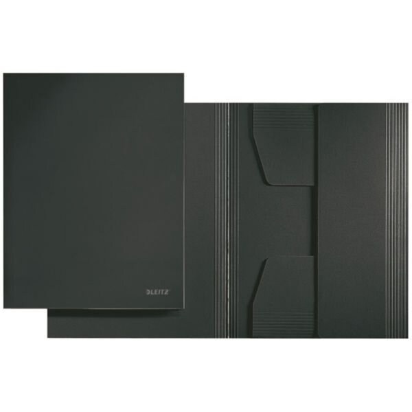LEITZ Jurismappe A4, schwarz, 3 Klappen, Fassungsvermögen: 250 Blatt, Karton: 430g Image