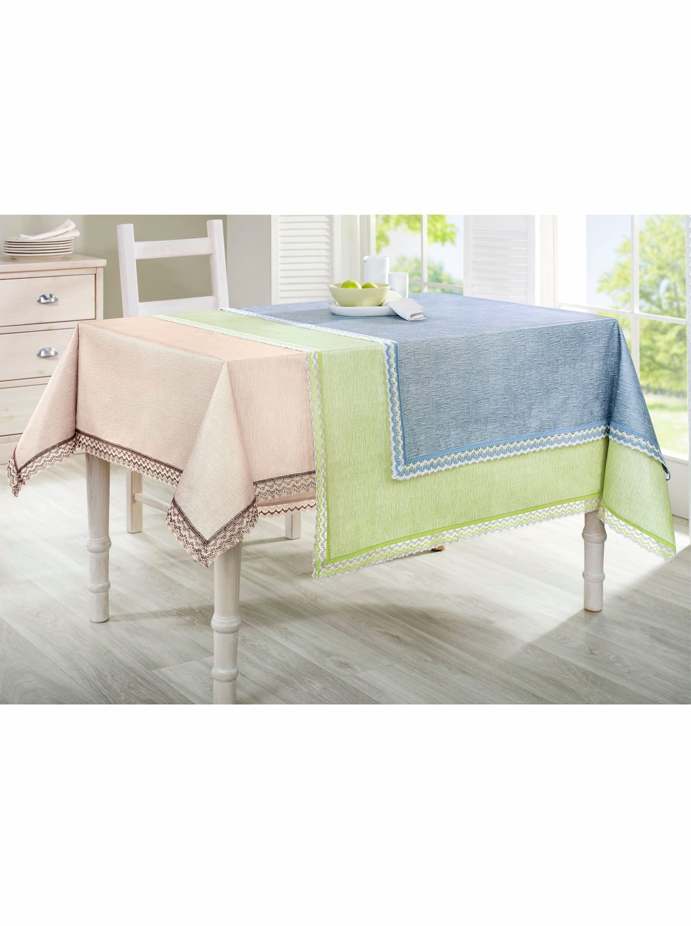 Tischdecke Gr. 3, blau, B:150cm L:230cm, Tischdecken, Tischdecke Gartentischdecke Image