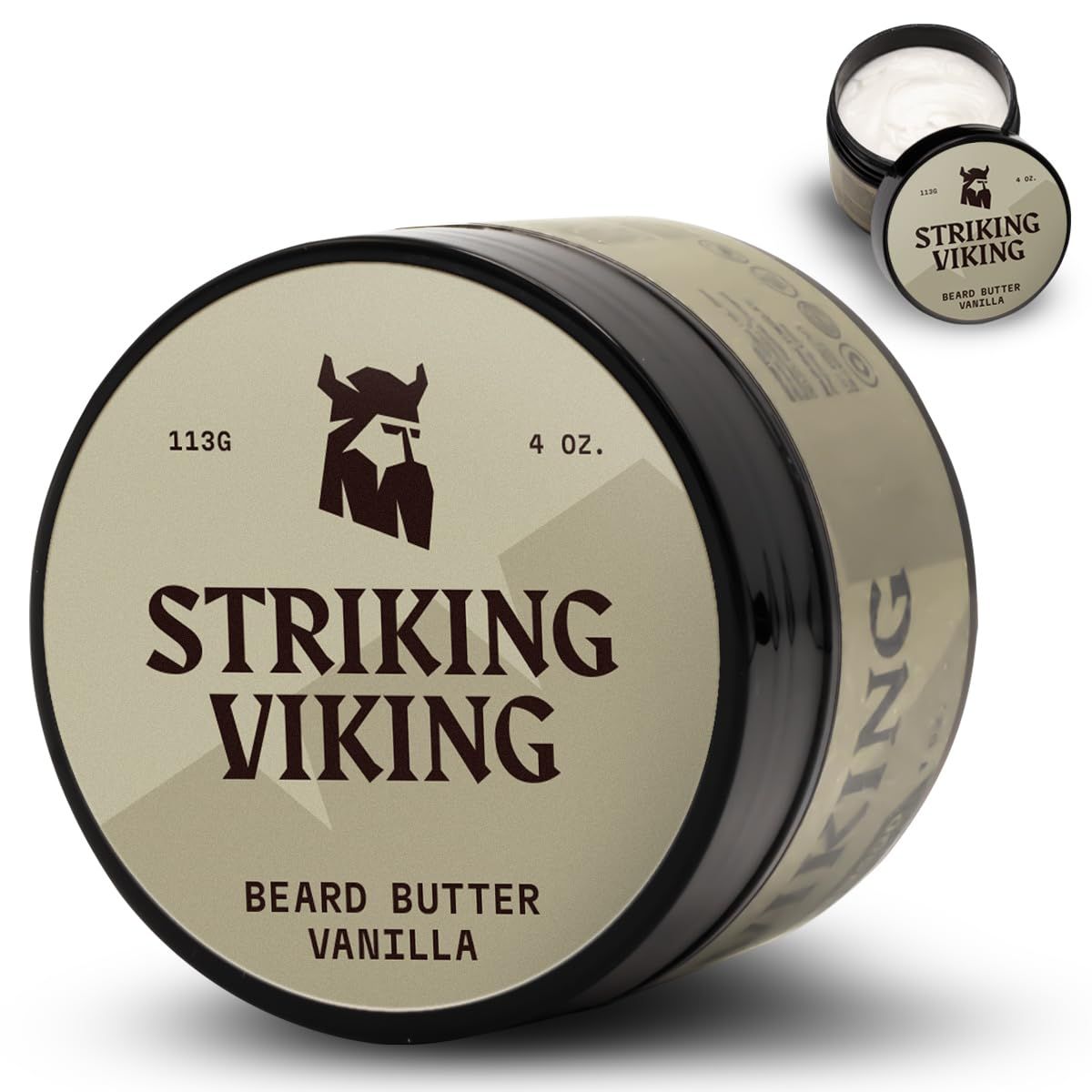 Striking Viking Burro barba, cura cremosa senza risciacquo con karité