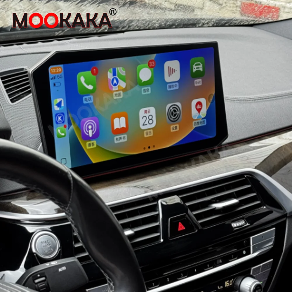 12,9 "Android Auto Auto Radio 8 + 256GB Für BMW 5 Serie G30 2018-2023 Carplay Stereo multimedia Player Karte Navigation GPS Steuergerät Image