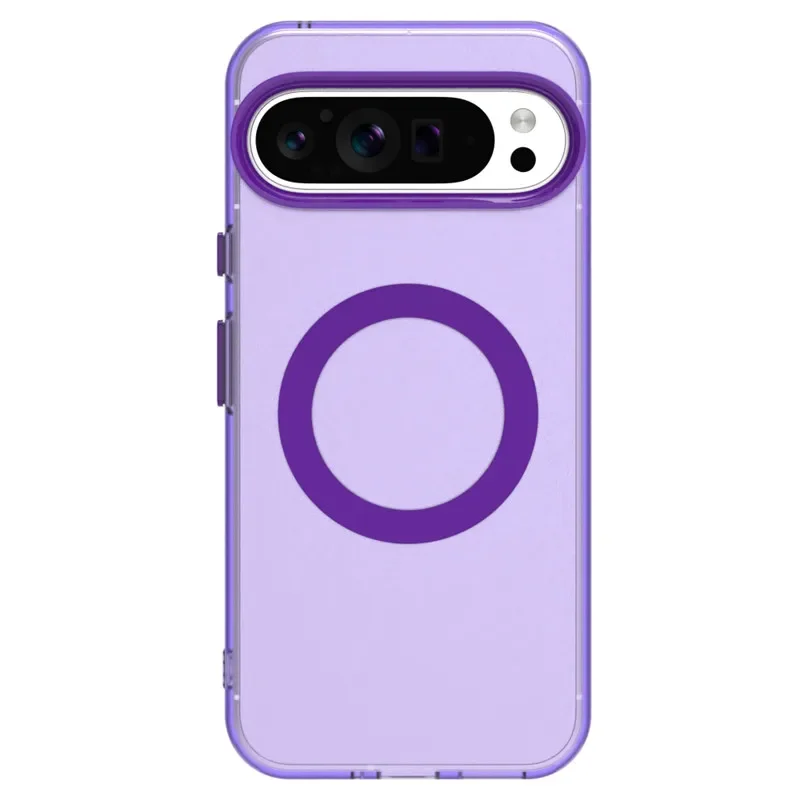 Modische, matte, durchscheinende Dopamin-Handyhülle für Google Pixel 10, 9, 8, Pro, XL, 9A, 8A, magnetische Aufladung, stoßfeste Schutzhülle Image