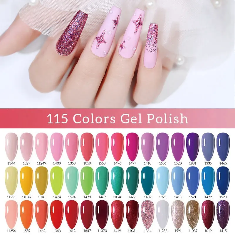 Arte Clavo 8ml Gel-Nagellack, langanhaltend, ablösbar, UV-LED-Gel-Lack, Nagellack-Top- und Basislack, alles für die Maniküre, glänzend, 115 Farben Image