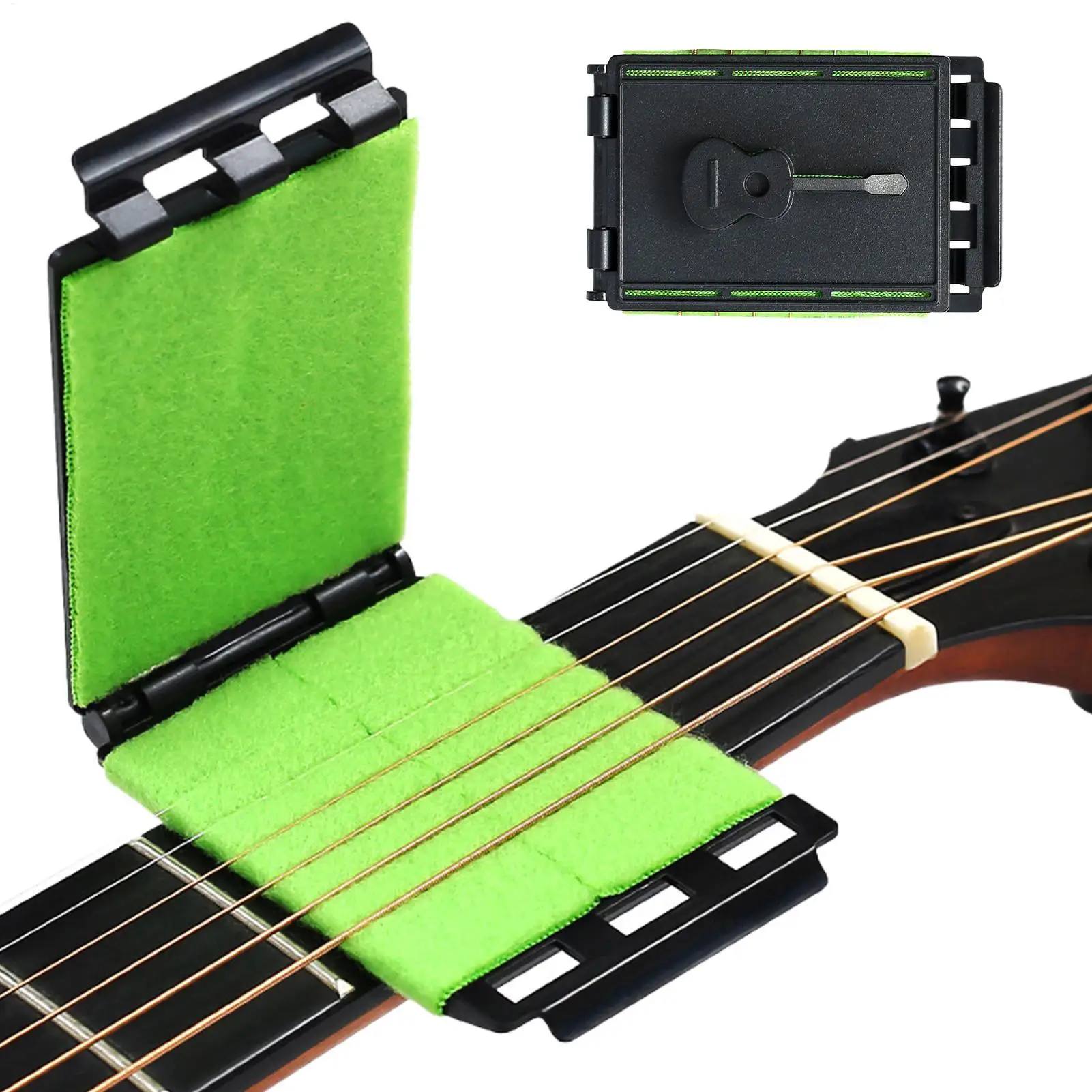 Gitarrensaiten-Reinigungstuch, Griffbrett-Reinigungstuch, Gitarrenpflege-Zubehör, Musikinstrumentenpflege für Gitarre, Bass, Mandoline Image
