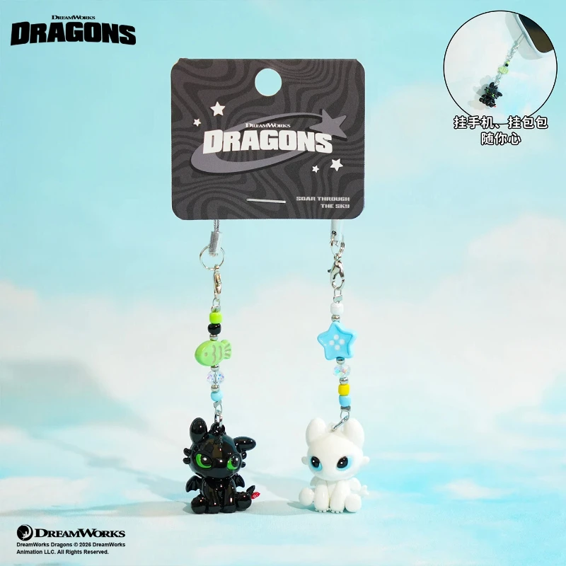 Authentischer Drachenzähmen-Meister Fliegender Zahnlos-Mädchen Schlüsselanhänger Neuer Taschenanhänger Kleine Accessoires Auto-Schlüsselanhänger Dekoratives Geschenk Image