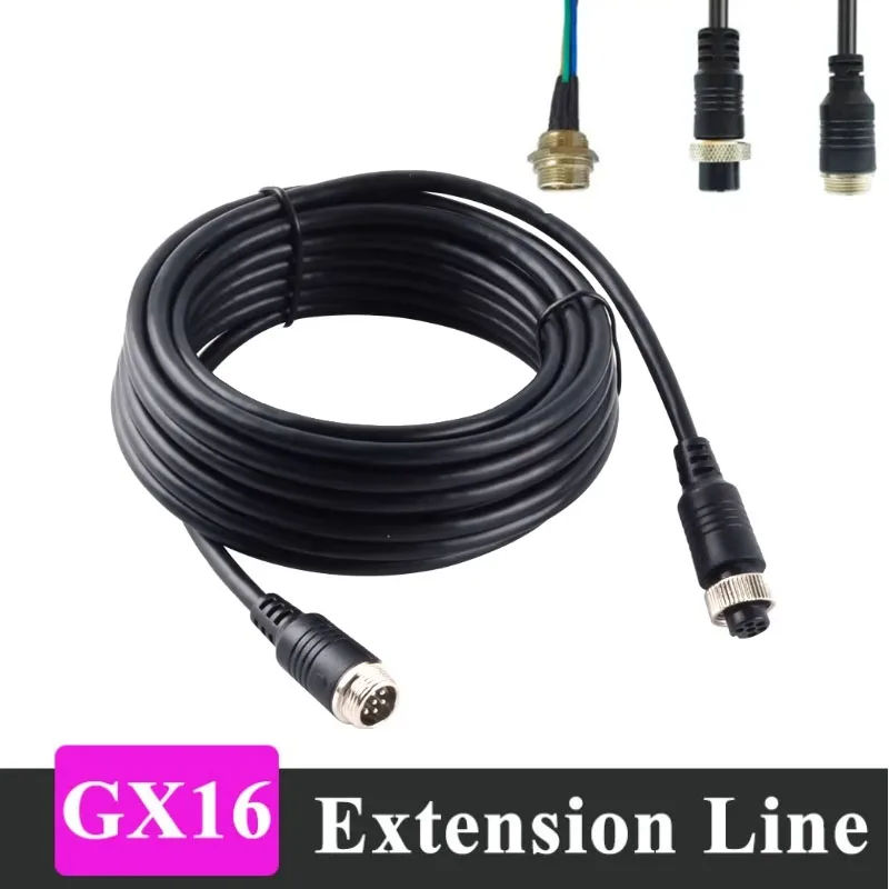 GX16 2 3 4 5 6 7 8 9 10 Pin Steckverbinder Kabel Wasserdichter Stecker-Buchse-Verlängerungsdraht 16MM Luftfahrtstecker mit 0,3-3M Kabel Image