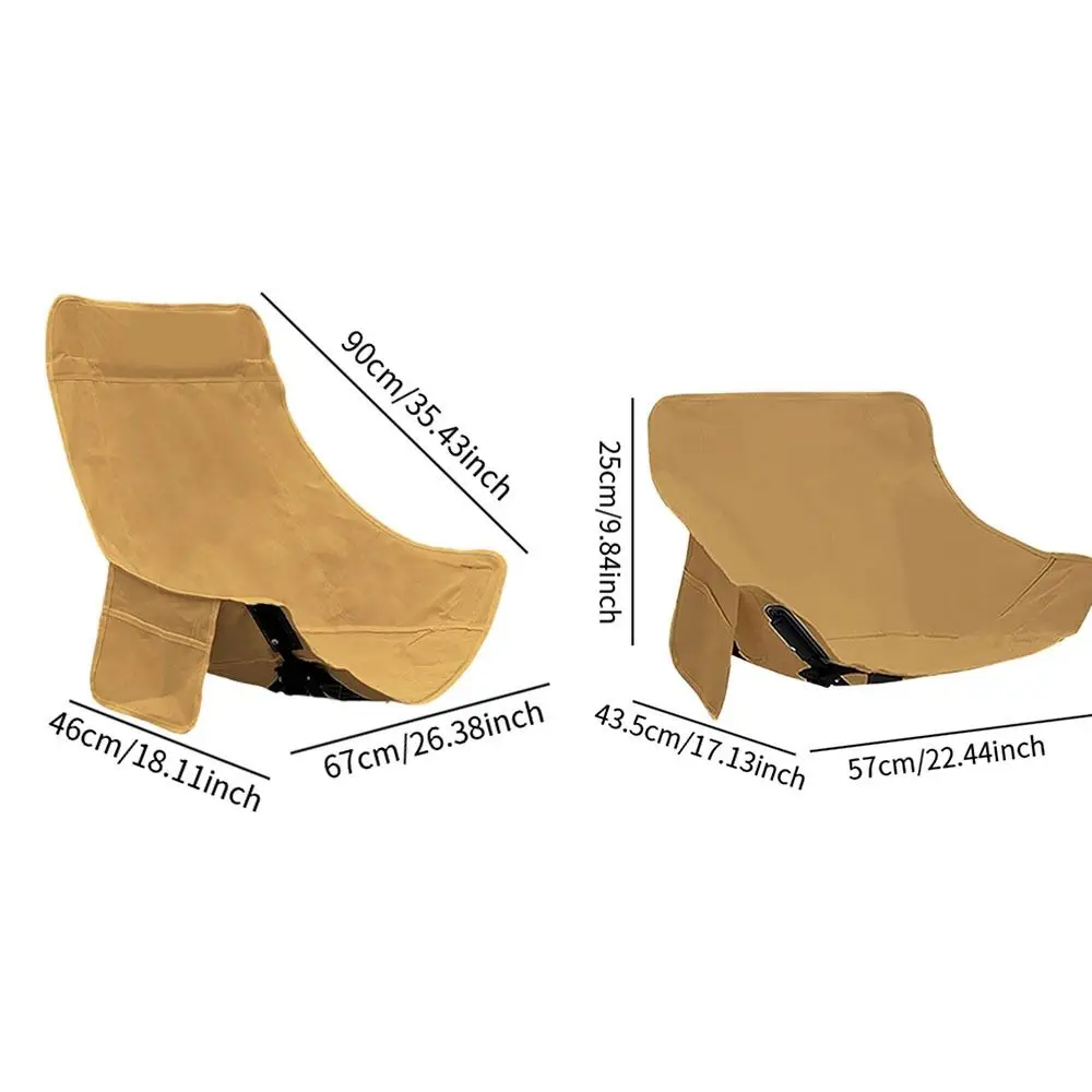 Atmungsaktiver Campingstuhl-Bezug aus Oxford-Gewebe, Verdickter Ersatzstoff für Mondstühle, Rutschfeste Stuhloberflächen-Polsterung Image